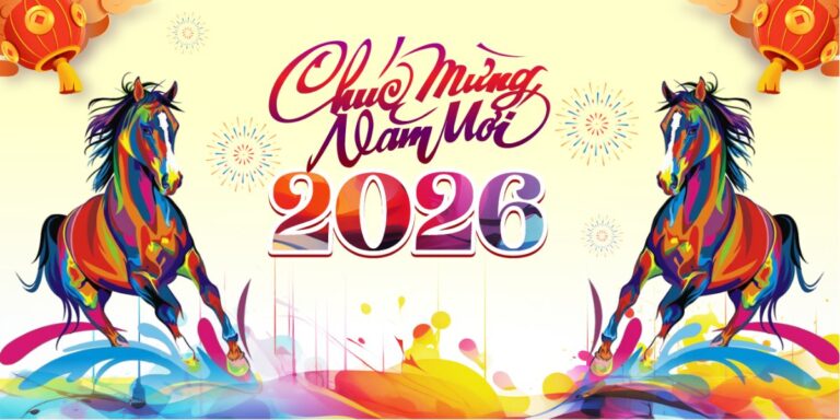 Banner Chúc Mừng Năm Mới 2026