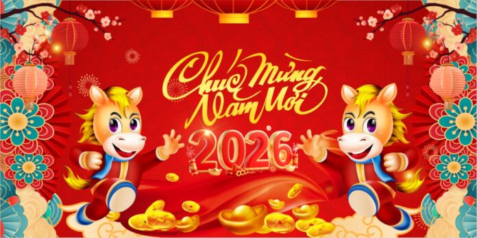 Banner Chúc Mừng Năm Mới 2026