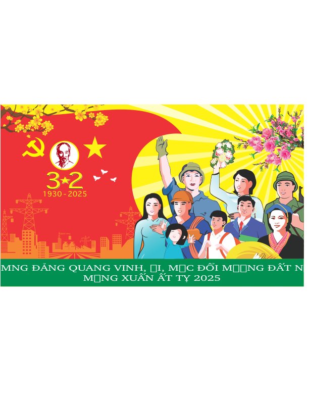 Banner Mừng Đảng Mừng Xuân 2025