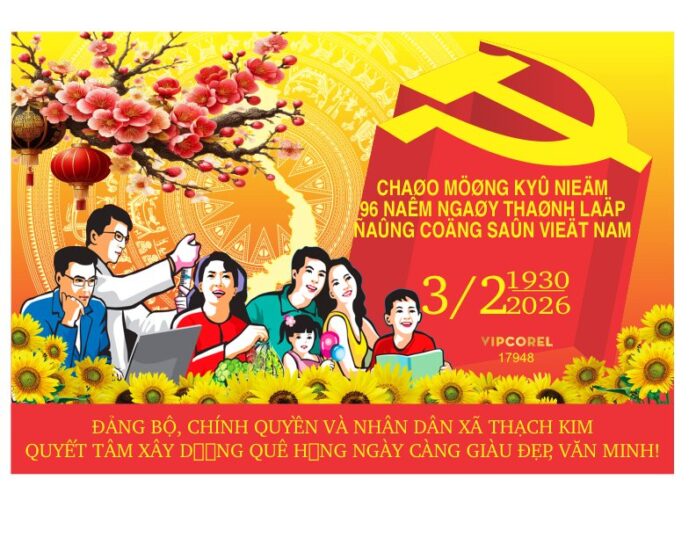 Banner Mừng Đảng Mừng Xuân 2026