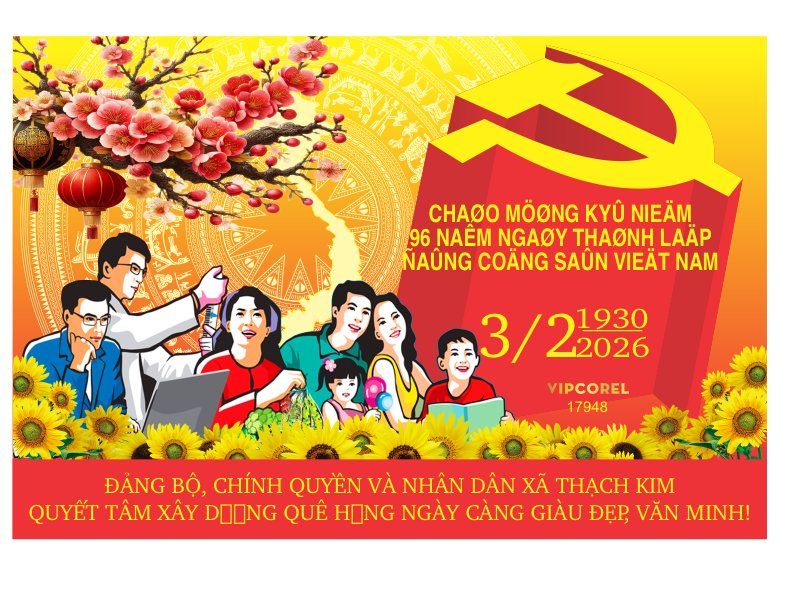 Banner Mừng Đảng Mừng Xuân 2026