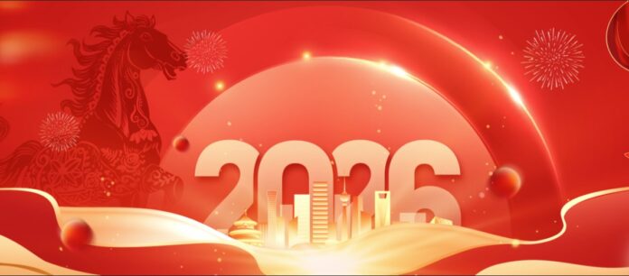 Banner Tết 2026 Vector Đỏ