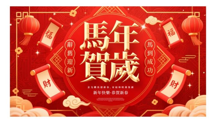 Banner Tết Giáp Thìn 2024 Vector