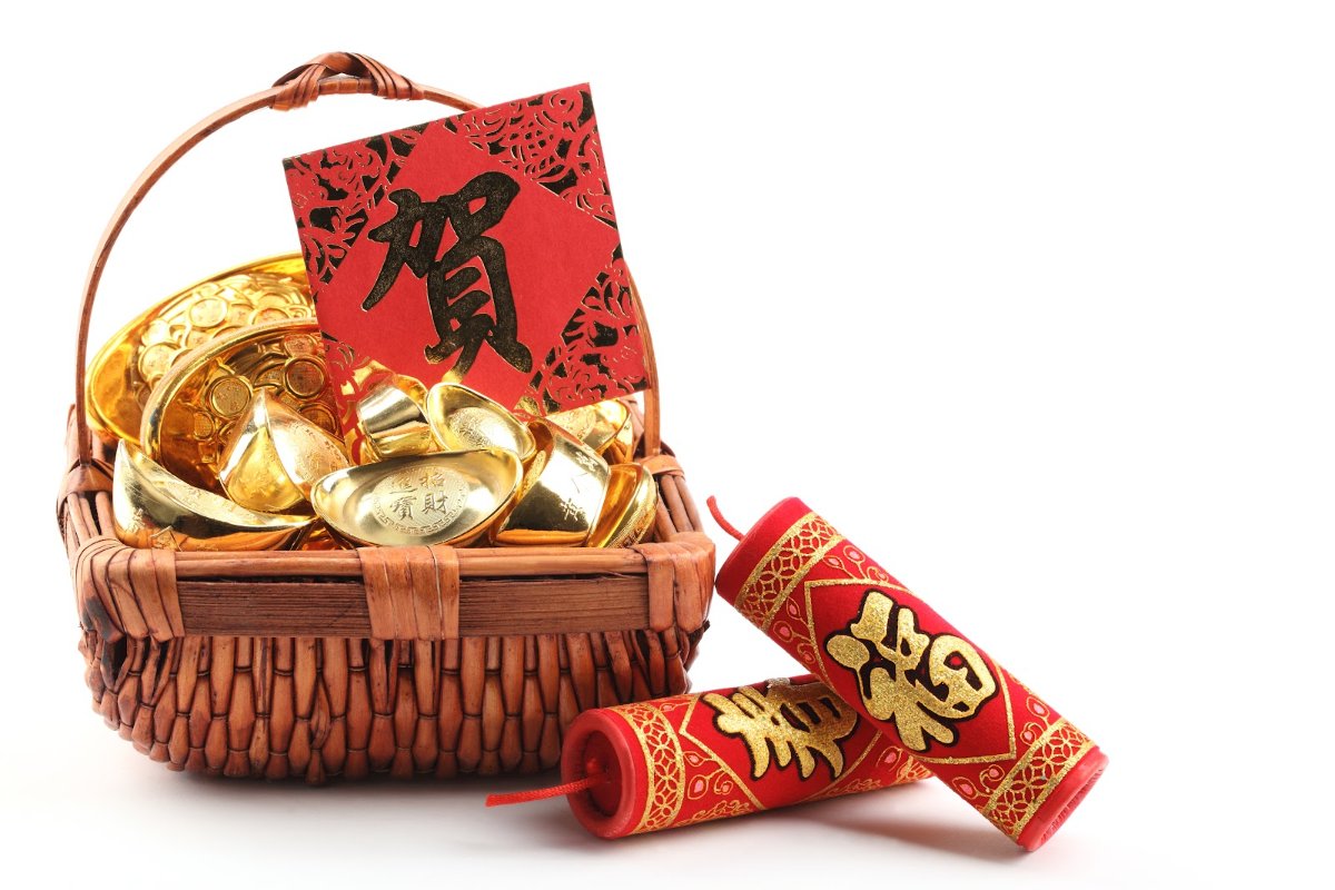 Đèn lồng pháo Tết vector AI