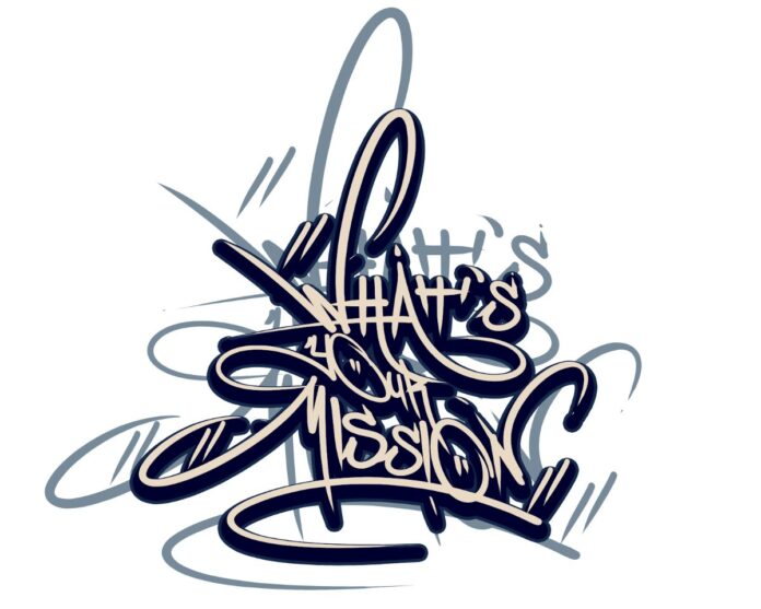 Font chữ graffiti vector độc đáo