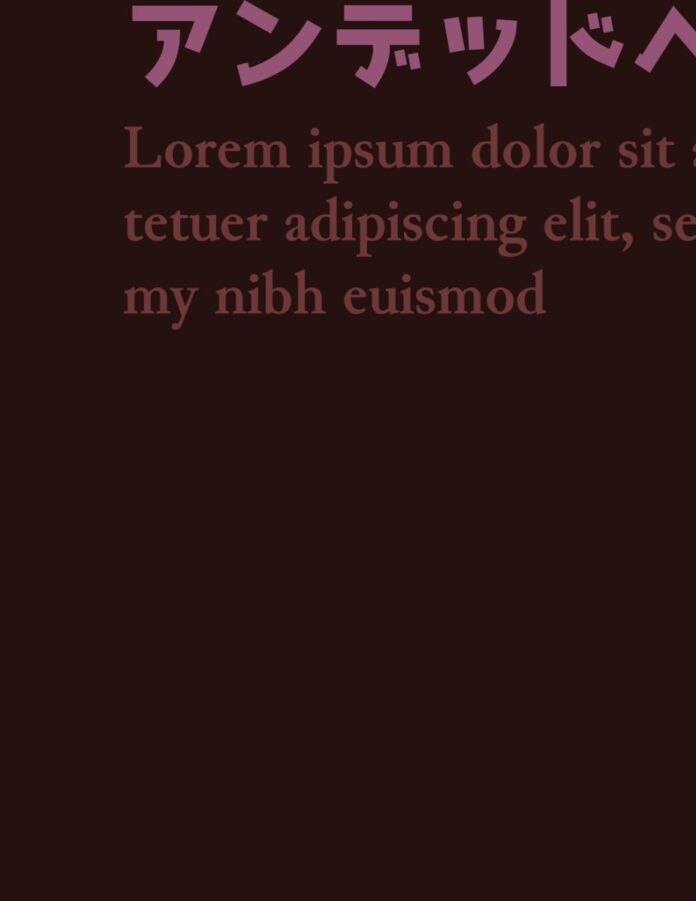 Font chữ Nhật Bản kinh dị EPS10