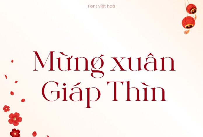 Font chữ Tết Giáp Thìn 2024