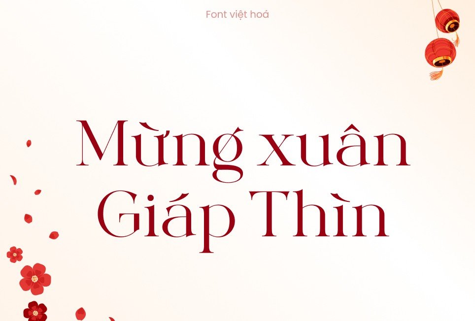 Font chữ Tết Giáp Thìn 2024