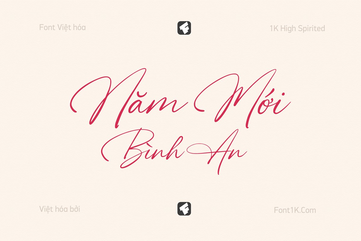 Font chữ Tết Năm Mới Bình An