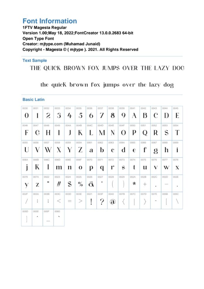 Font Magesta Regular Việt Hóa