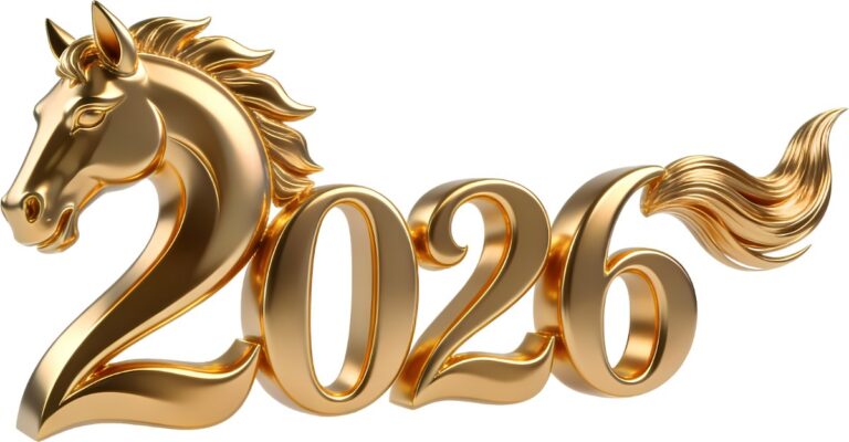 Hình ảnh 2026 vàng 3D