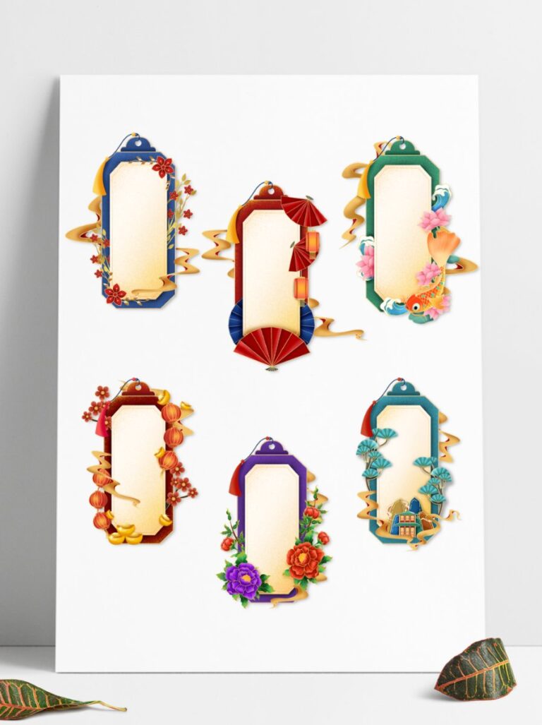 Khung viền Tết cổ điển vector