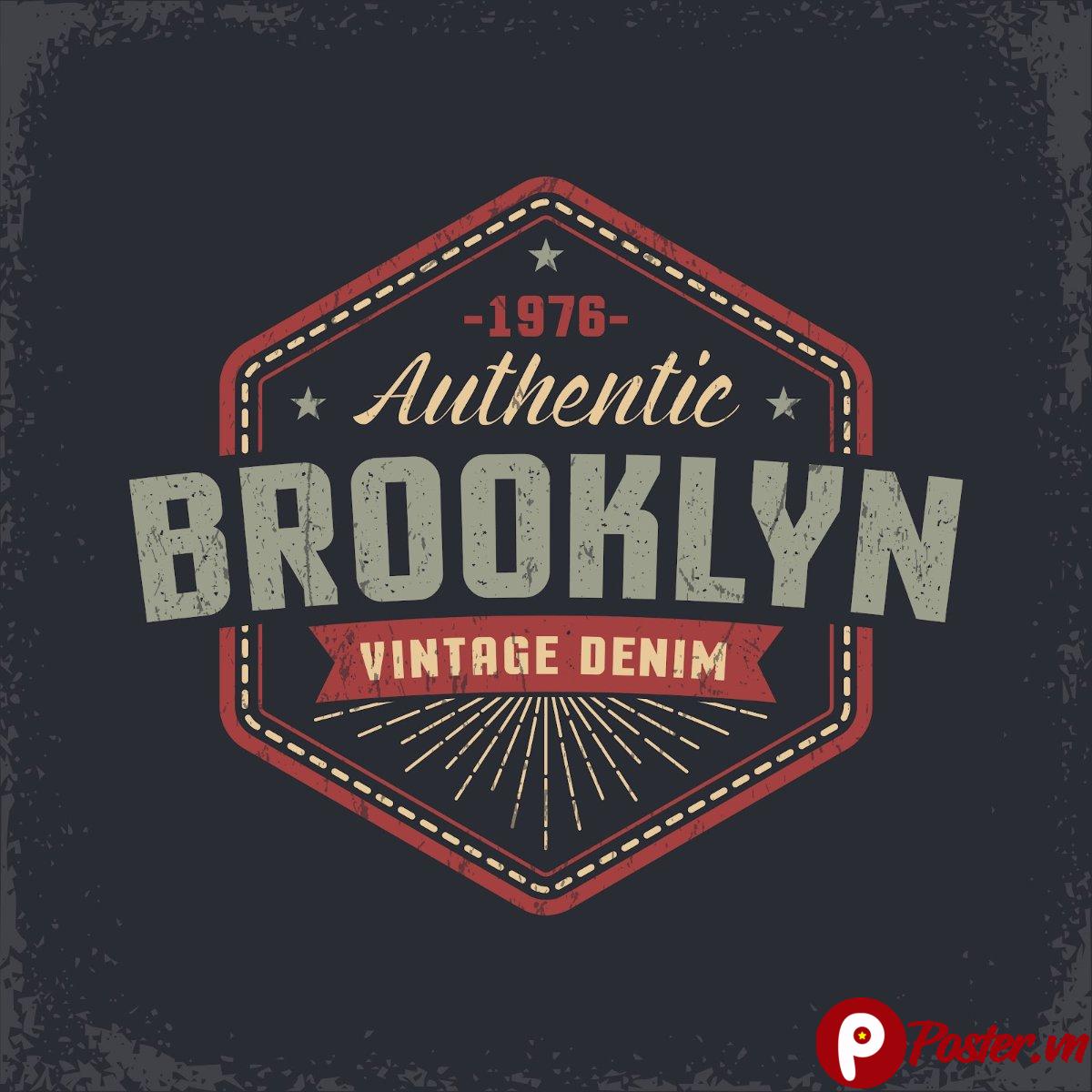 Logo Brooklyn Vintage Denim