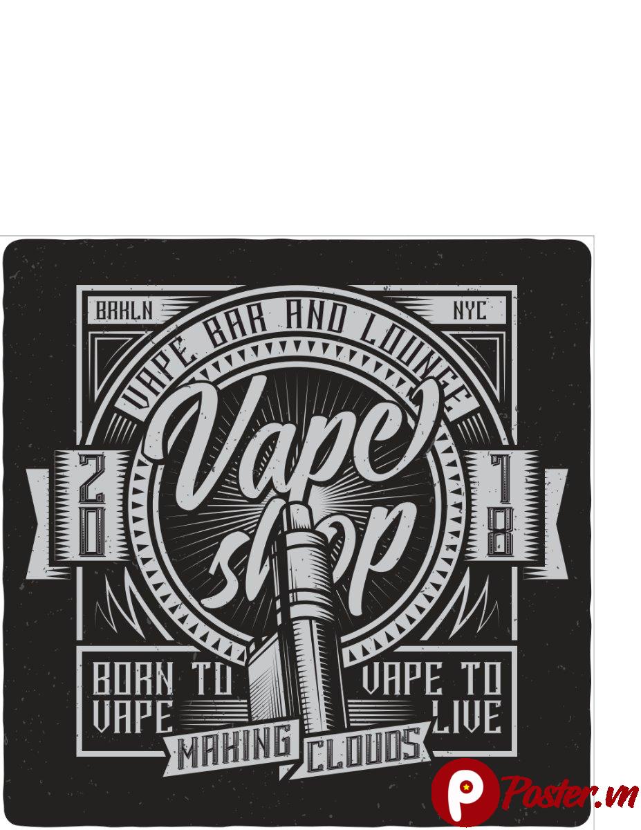Logo Vape Shop Vintage