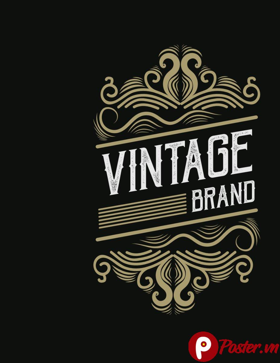 Logo Vintage Brand Vector EPS