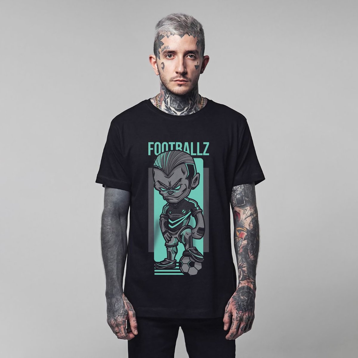 Áo thun bóng đá Footballz vector