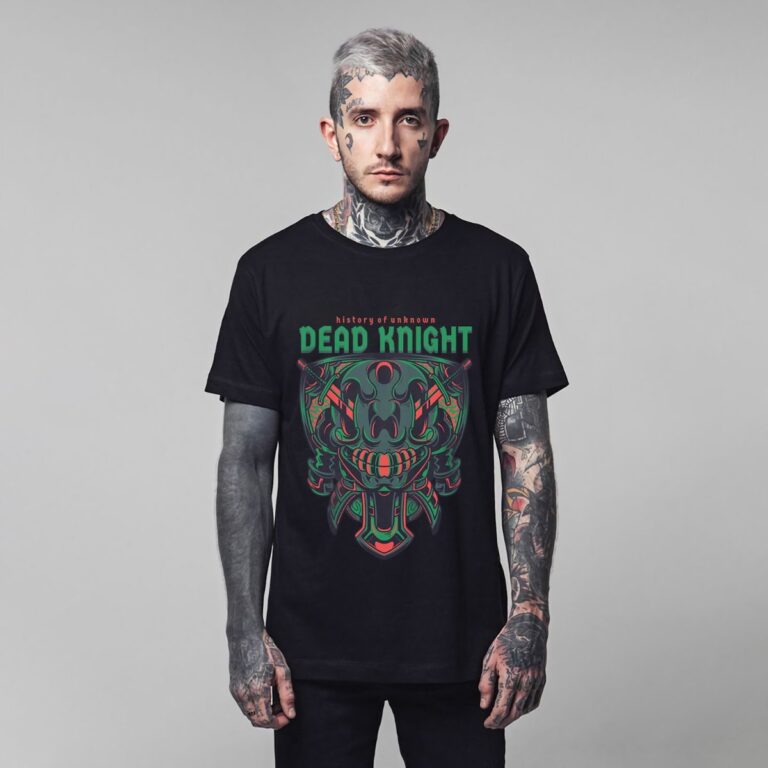 Mẫu áo thun Dead Knight vector