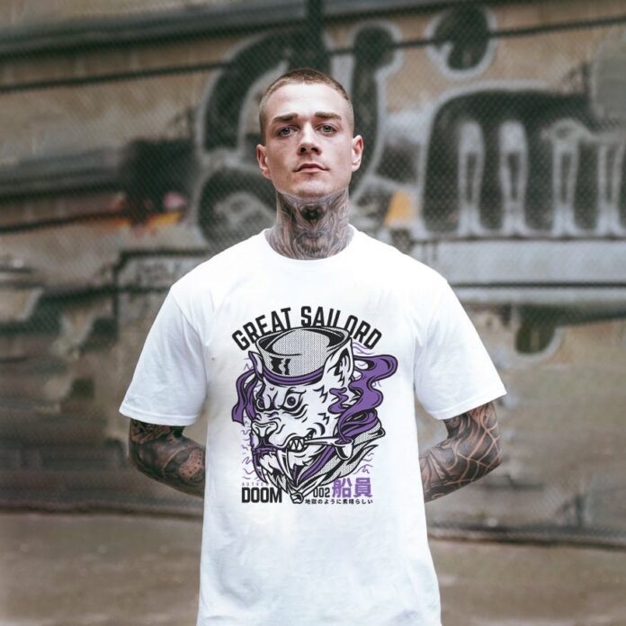 Mẫu áo thun Great Sailord vector