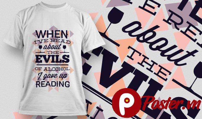 Mẫu áo thun in chữ độc đáo