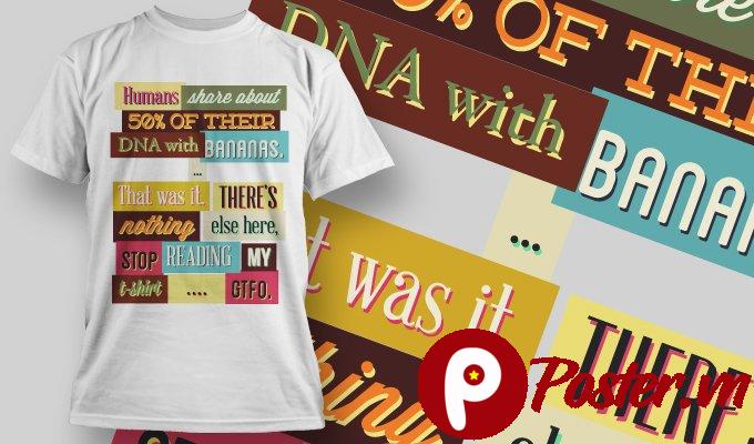 Mẫu áo thun in chữ Typography