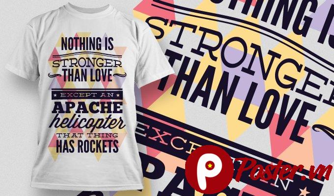 Mẫu áo thun in chữ vector độc đáo