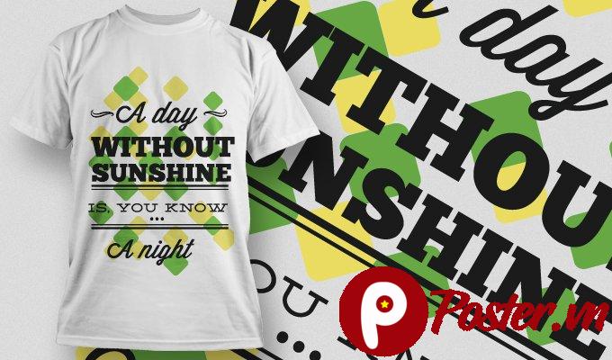 Mẫu áo thun in chữ vector