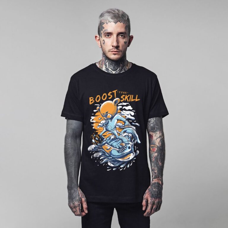 Áo thun in hình Boost Your Skill