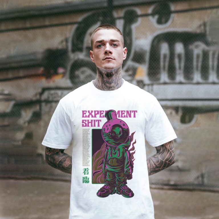 Áo thun in hình vector độc đáo