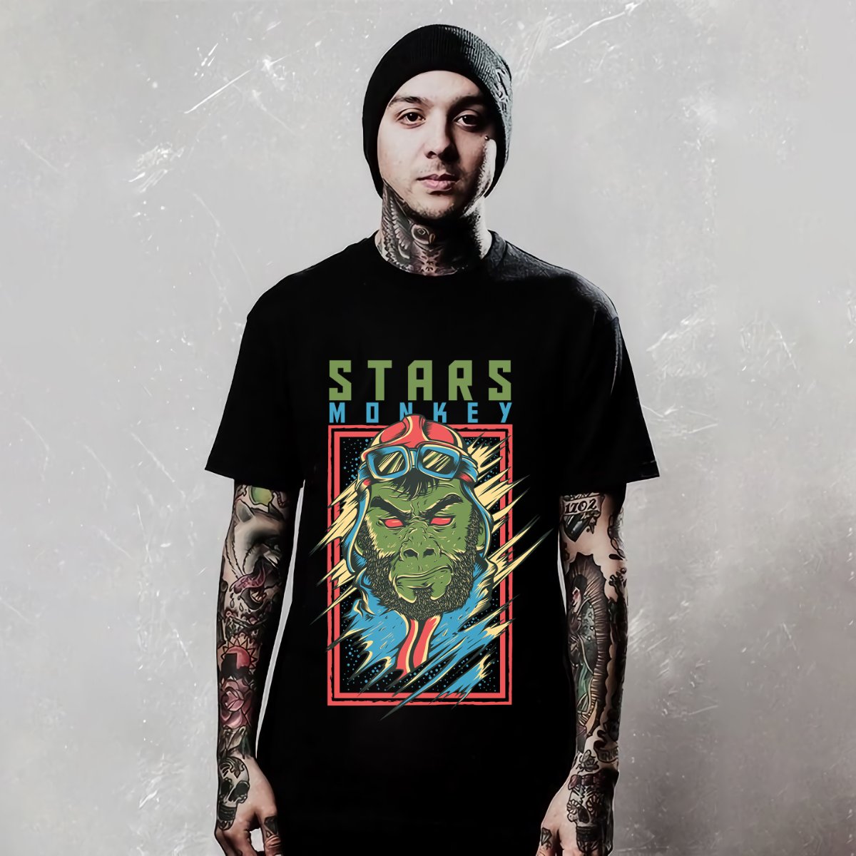 Áo thun in hình khỉ độc đáo