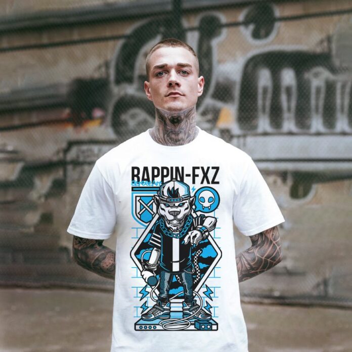 Mẫu áo thun in hình rapper