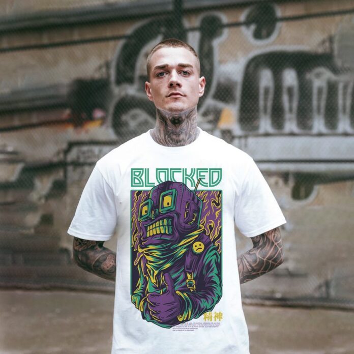 Mẫu áo thun in hình robot