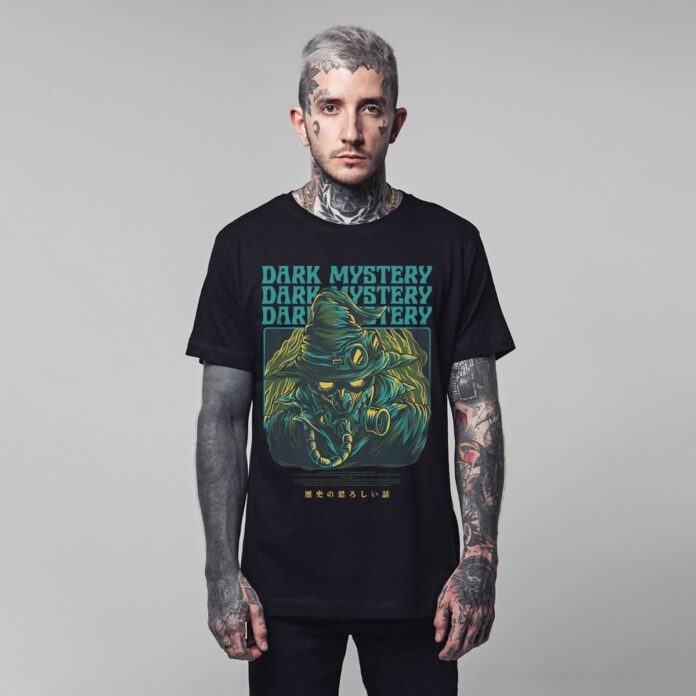 Mẫu áo thun phù thủy vector độc đáo