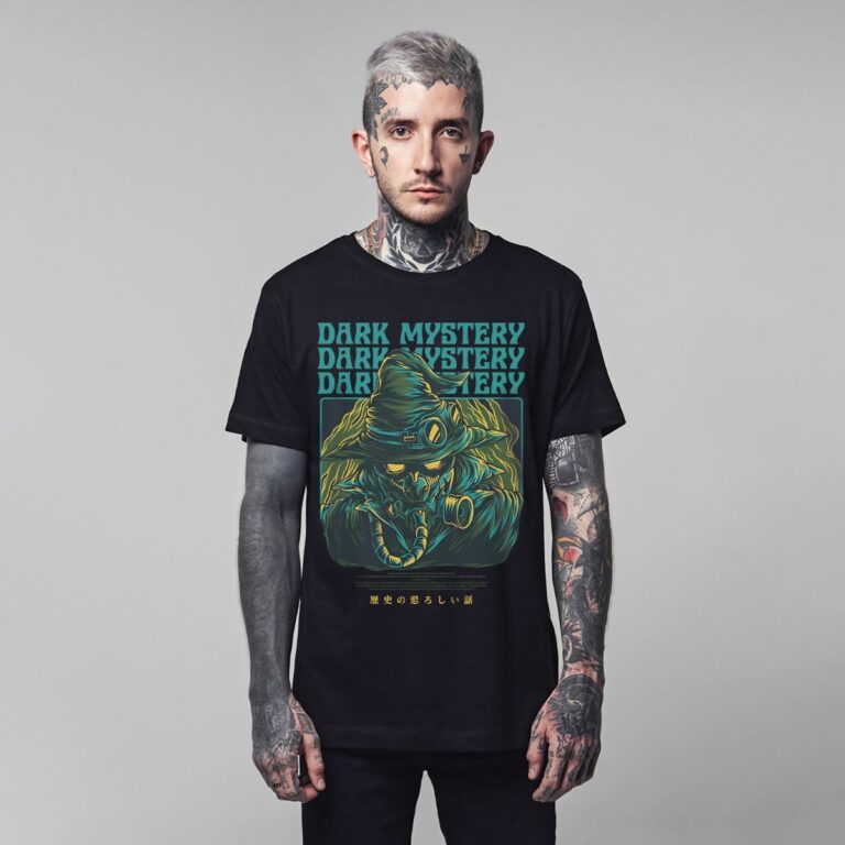 Mẫu áo thun phù thủy vector độc đáo