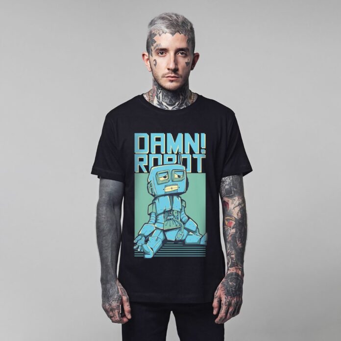 Áo thun robot đáng yêu