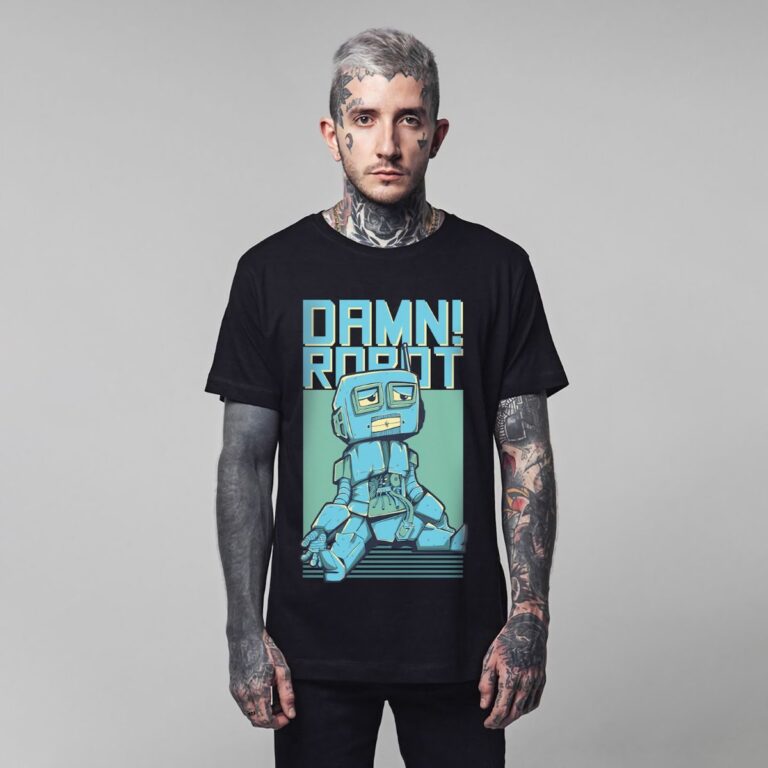 Áo thun robot đáng yêu