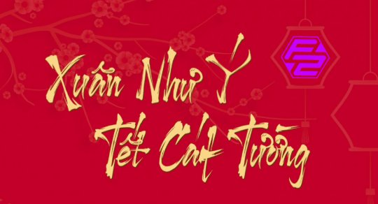 Chữ Tết Vector Xuân Như Ý