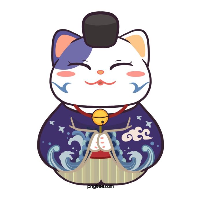 Mèo Thần Tài Maneki Neko Vector