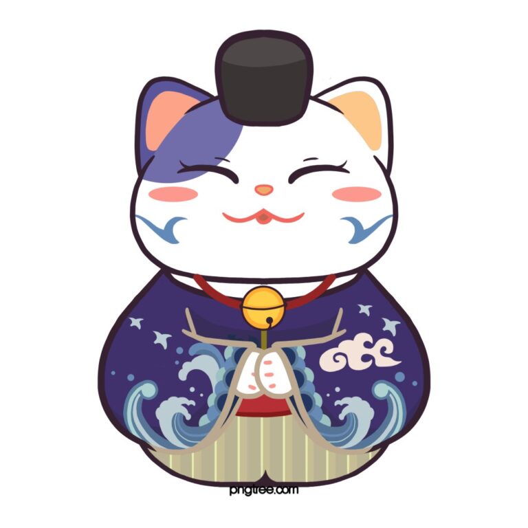 Mèo Thần Tài Maneki Neko Vector