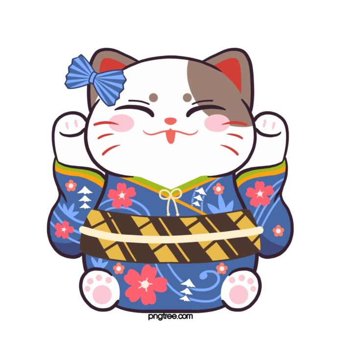 Mèo Thần Tài Maneki Neko Vector