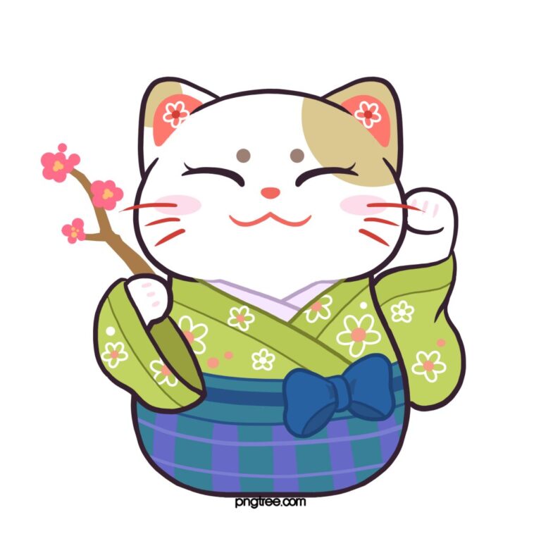 Mèo Thần Tài Maneki Neko Vector