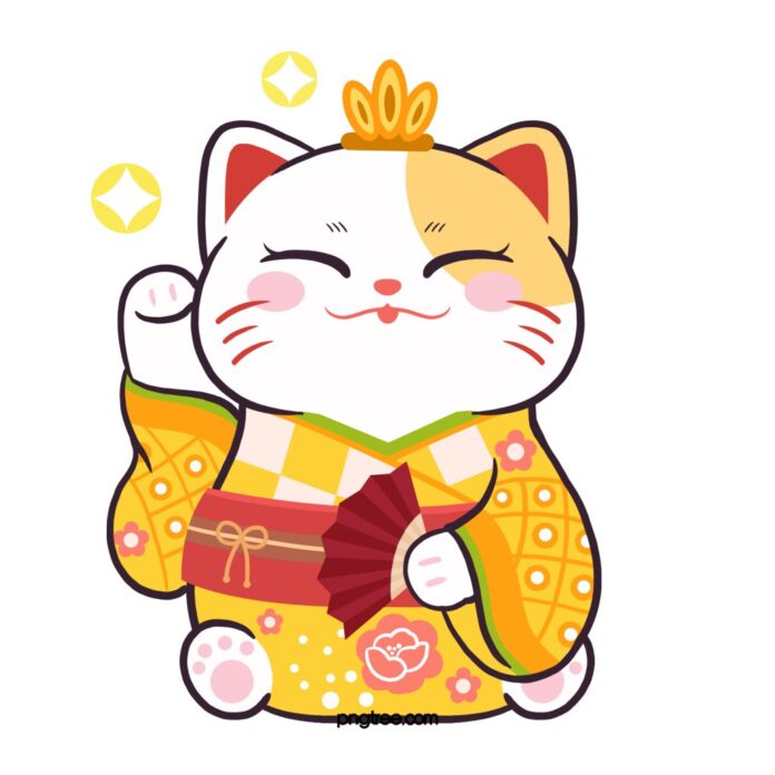 Mèo Thần Tài Maneki Neko Vector