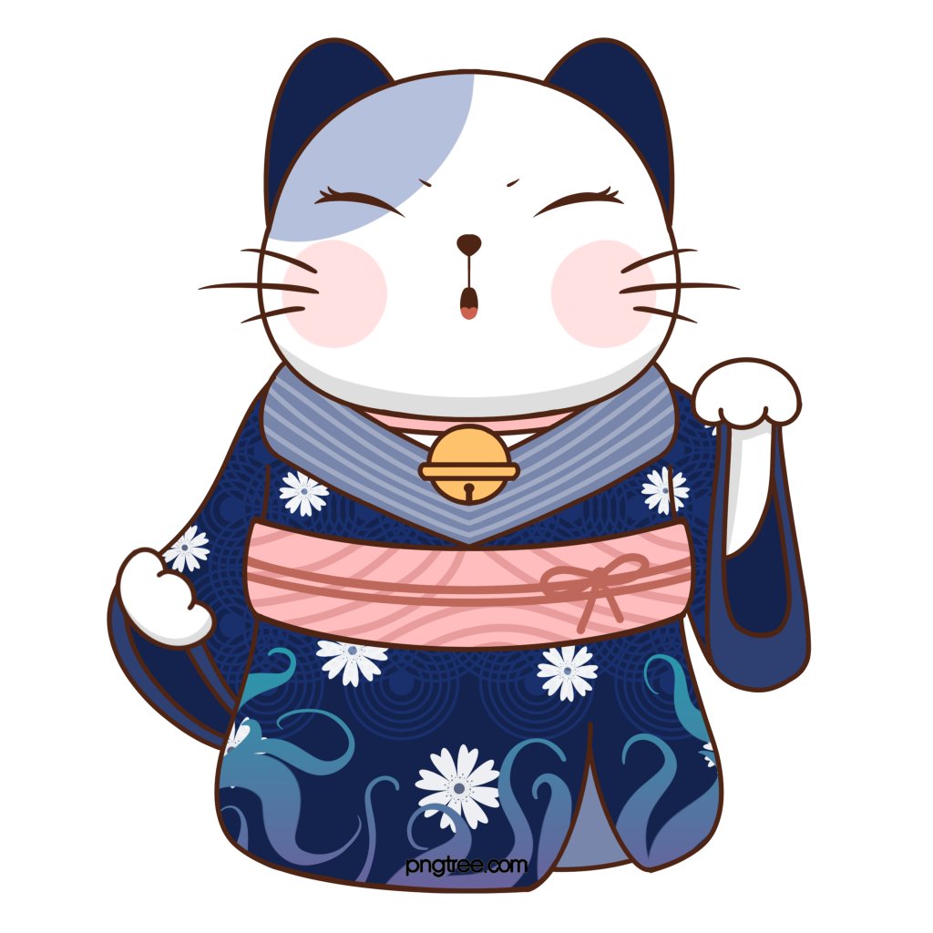 Mèo Thần Tài Maneki Neko Vector