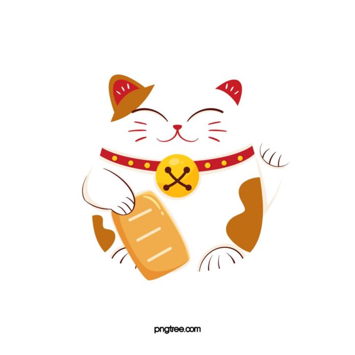 Mèo Thần Tài Vector