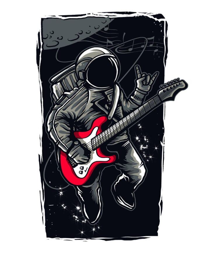 Phi hành gia chơi guitar