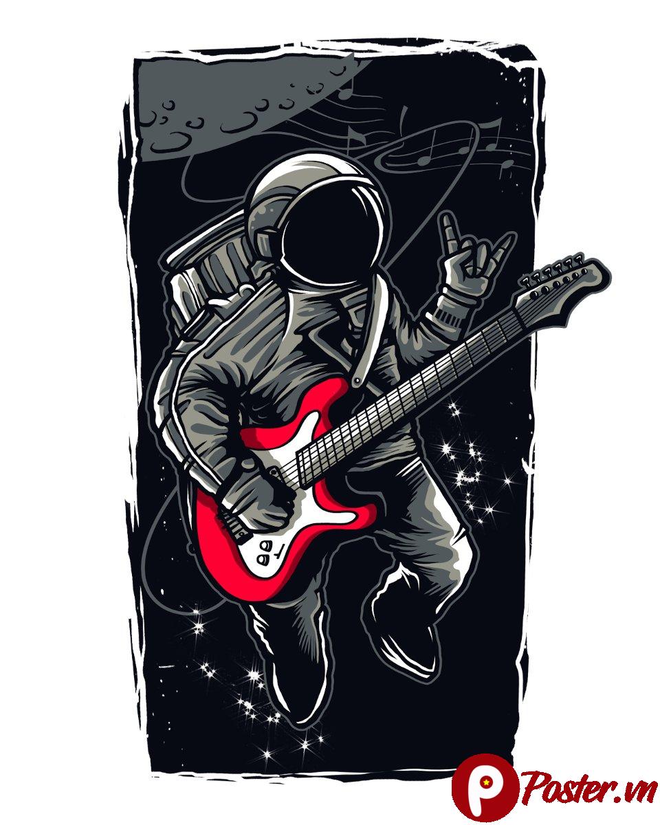 Phi hành gia chơi guitar