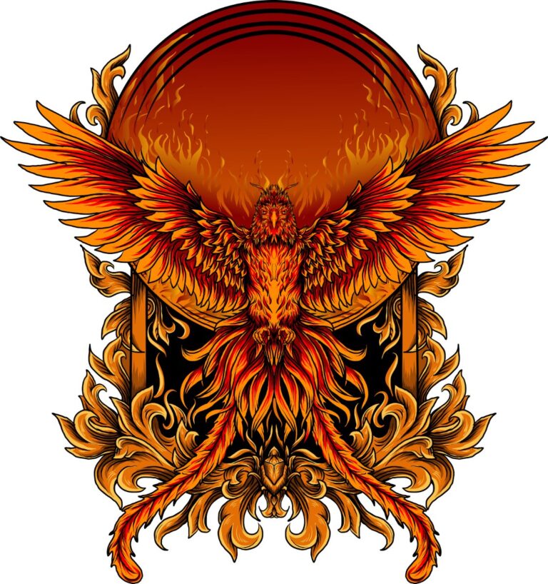 Phượng Hoàng Lửa Vector