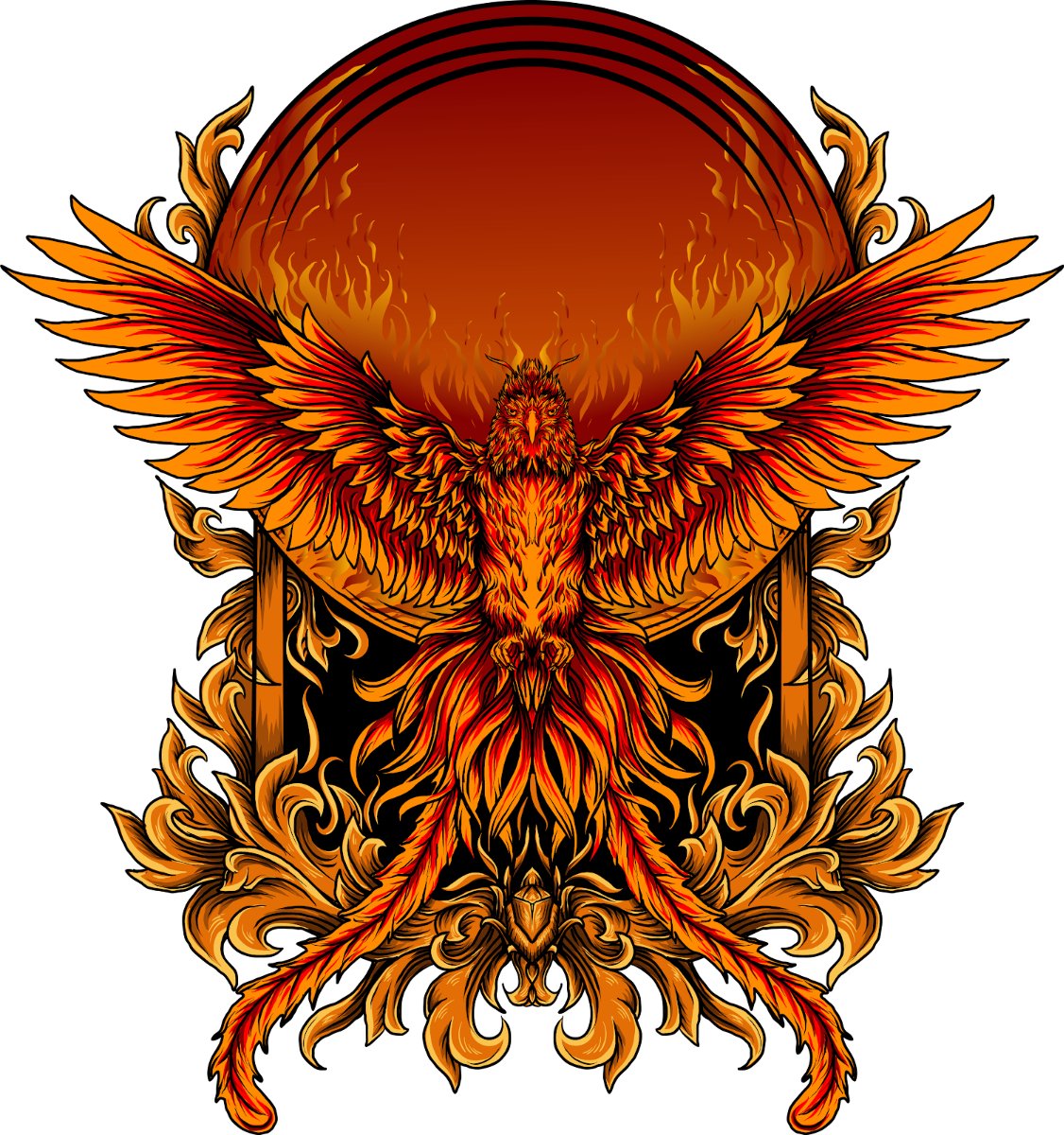Phượng Hoàng Lửa Vector