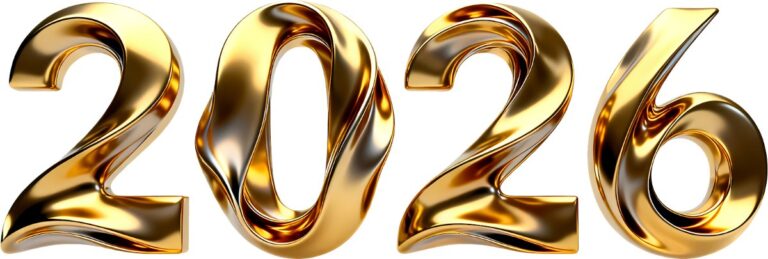 Số 2026 vàng 3D