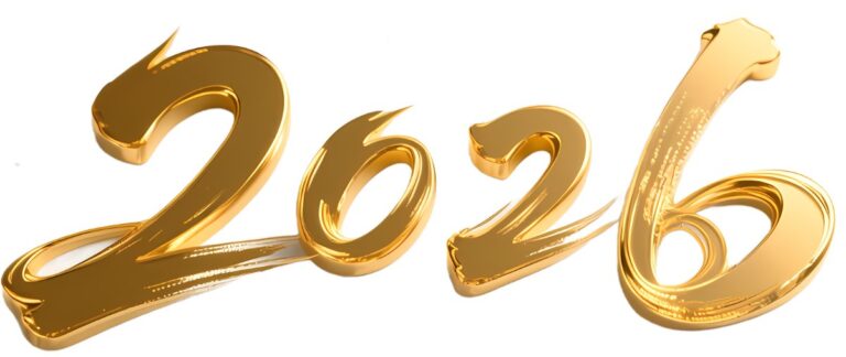 Số 2026 vàng 3D