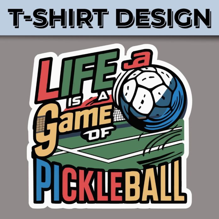 Thiết kế áo pickleball vector